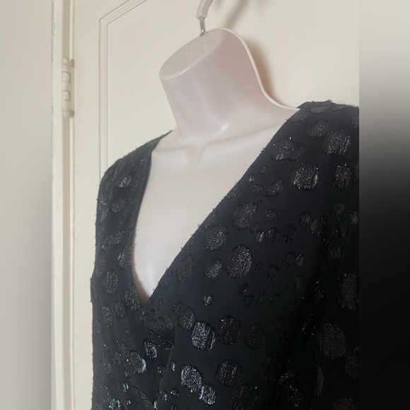 J. Crew Special Occasion Blouse with Shimmering Polka Dots and Sash Belt - NWT - Picture 6 of 10